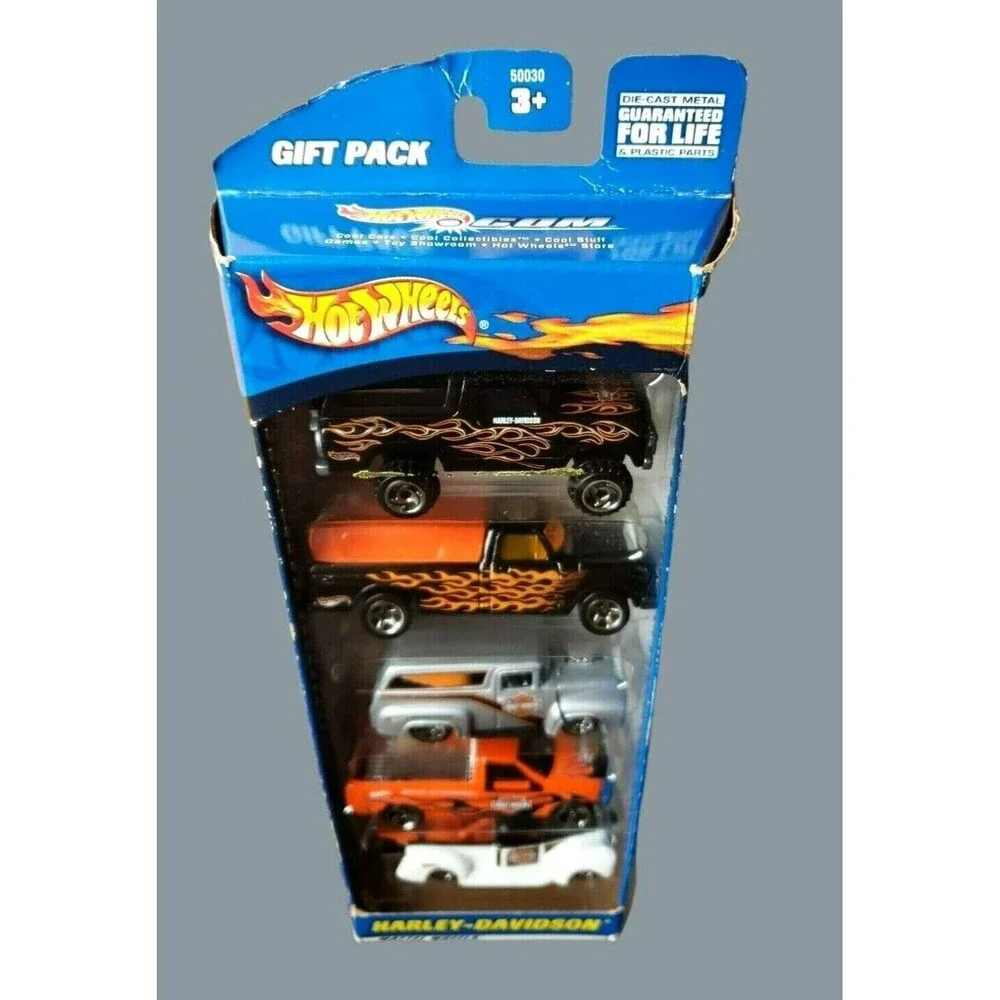 2000 Hot Wheels HARLEY-DAVIDSON Gift 5-Pack Die-Cast Cars #50030 1:64 NIP